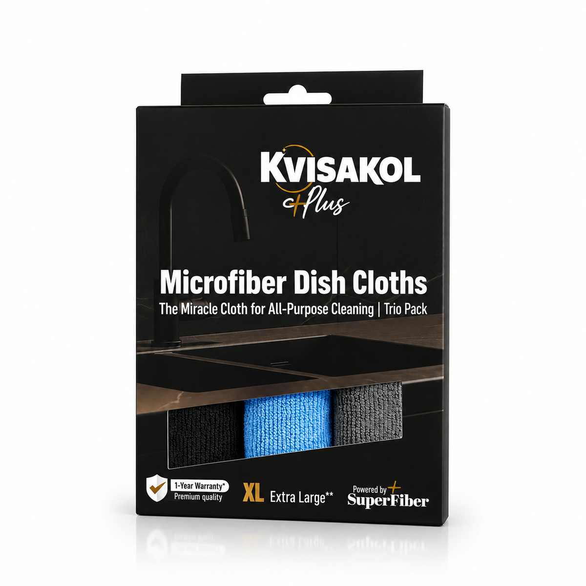 Microfiber Dish Cloths XL Trio Pack