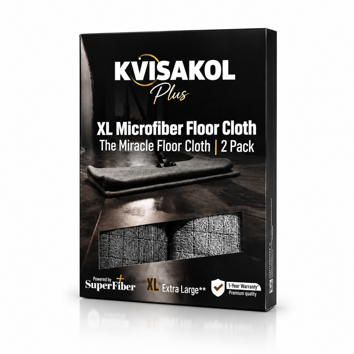 XL Microfiber Floor Cloth 2 Pack